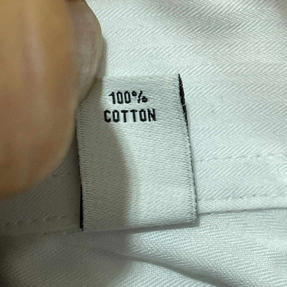 NWT Calvin Klein Dress Shirt Mens 15.5 M White Cotton Steel+ Slim French Cuff